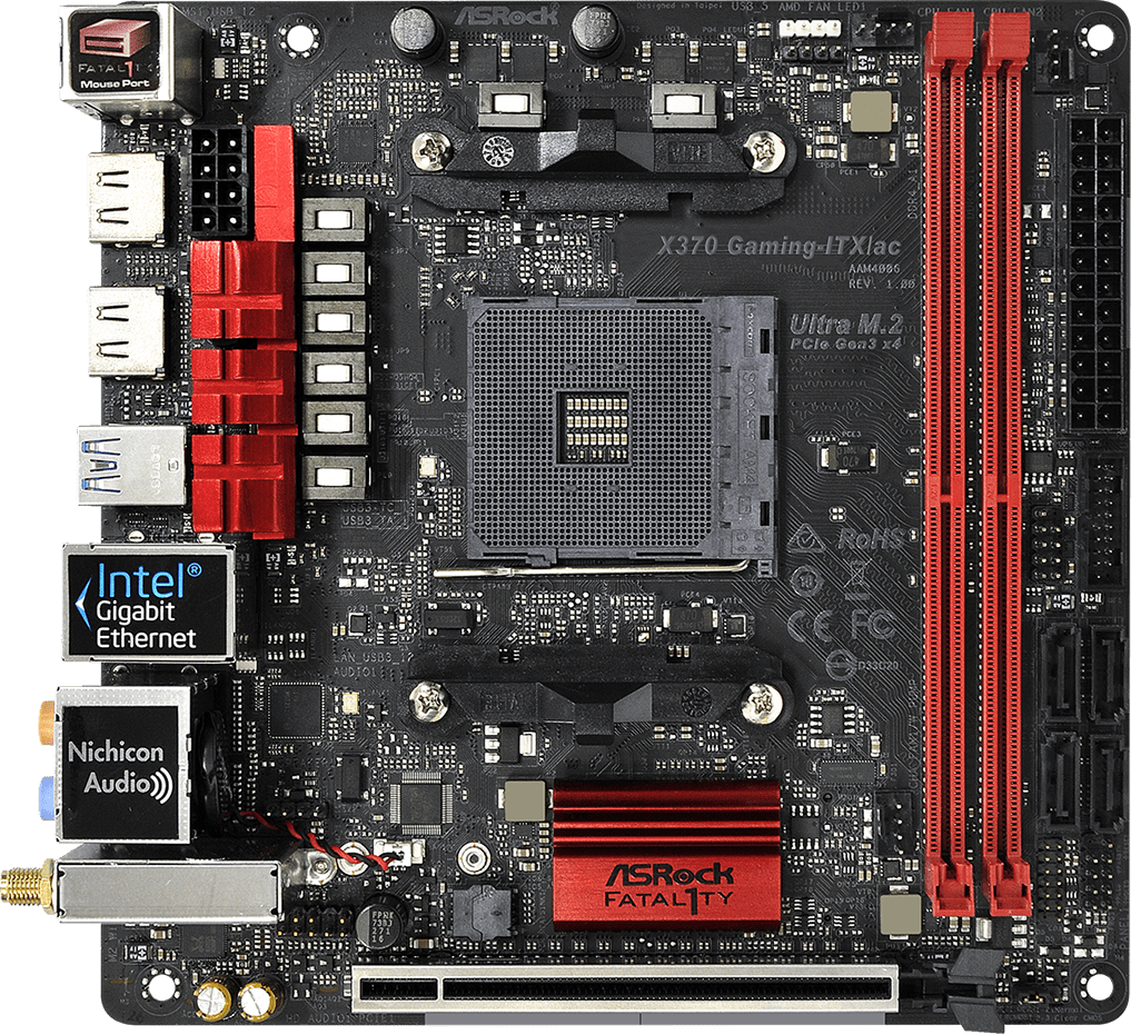 Asrock Fatal1ty X370 Gaming-ITX/ac - Motherboard Specifications On